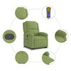 vidaXL Fauteuil de massage inclinable Vert clair Velours