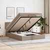 VidaXL Cadre de lit ottoman et matelas cappuccino 140x190cm similicuir