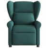 vidaXL Fauteuil de massage inclinable Vert fonc&eacute; Tissu