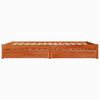 vidaXL Cadre de lit Cire marron 140 x 200 cm Bois de Pin Massif