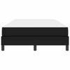 vidaXL Cadre de lit avec matelas Noir 120 x 200 cm tissu