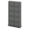 vidaXL Mur de gabion avec pierres de verre et lampe LED 100x30x150 cm