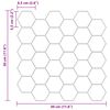 vidaXL Carreau hexagonal 10 pcs Gris 30 x 30 cm Polyur&eacute;thane et PET