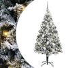 vidaXL Sapin de No&euml;l artificiel Blanc 180 cm PVC, Acier et Plastique