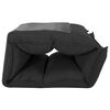 vidaXL Chaise pliable de sol Noir Tissu