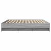 vidaXL Cadre de lit sans matelas sonoma gris 200x200 cm