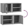 vidaXL Meubles TV 2 pcs Sonoma gris 80x31,5x36 cm Bois d'ing&eacute;nierie