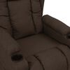 vidaXL Fauteuil Marron fonc&eacute; Tissu