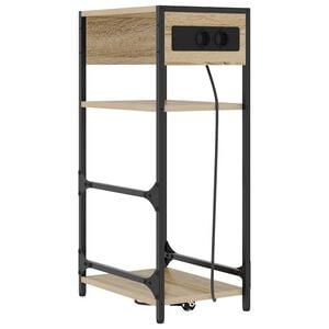 vidaXL Cabinet de chevet Ch&ecirc;ne Sonoma 40 x 27 x 76 cm