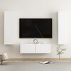 vidaXL Ensemble de meubles TV 3 pcs Blanc Bois d'ing&eacute;nierie
