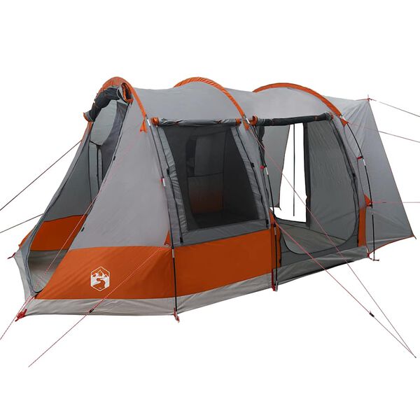 vidaXL Tente de voiture 2 personnes gris et orange imperméable