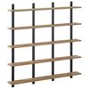 vidaXL &Eacute;tag&egrave;re Murale Ch&ecirc;ne artisanal 102 x 13,5 x 102 cm
