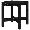 vidaXL Table basse Noir &Oslash; 52,5x45 cm Bois massif de pin