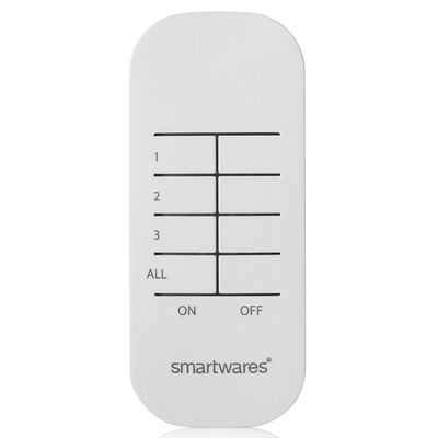 Smartwares Set de mini interrupteurs d'intérieur 8x5,5x5,5 cm Blanc