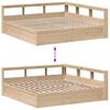 vidaXL Lit biblioth&egrave;que sans matelas 180x200 cm bois massif de pin