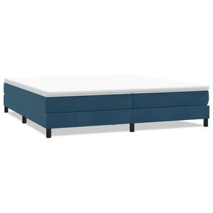 vidaXL Sommier &agrave; lattes de lit sans matelas bleu fonc&eacute; 200x220 cm