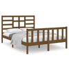 vidaXL Cadre de lit sans matelas marron miel bois massif 140x190 cm