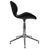 vidaXL Chaise pivotante de bureau Noir Velours