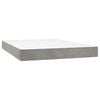 vidaXL Matelas &agrave; ressorts ensach&eacute;s 140 x 220 cm Gris clair