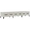 vidaXL Meuble TV Gris b&eacute;ton 150x34,5x30 cm Bois d'ing&eacute;nierie