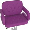 vidaXL Chaises pivotantes &agrave; manger lot de 2 violet similicuir