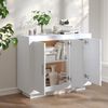 vidaXL Buffet blanc 92x35x75 cm bois d&rsquo;ing&eacute;nierie