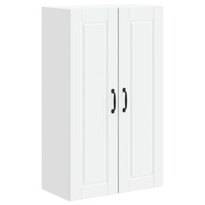 vidaXL Meuble mural PORTO Blanc 60 x 31 x 100 cm Bois d'ing&eacute;nierie