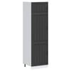 vidaXL Armoire de cuisine Lucca noir bois d'ing&eacute;nierie