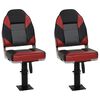 vidaXL Ensemble de si&egrave;ges de bateau pliables lot de 4 dossier haut