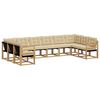 vidaXL Ensemble de canap&eacute;s d'ext&eacute;rieur 10 pc Blanc et Beige