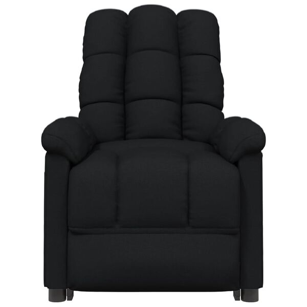 vidaXL Fauteuil de massage Noir Tissu
