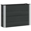 vidaXL Jardini&egrave;re sur&eacute;lev&eacute;e Noir 100 x 30 x 72 cm WPC et Aluminium