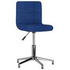 vidaXL Chaises pivotantes &agrave; manger lot de 2 bleu tissu