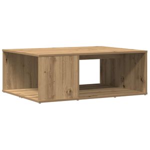 vidaXL Table basse ch&ecirc;ne artisanal 90x67x33 cm bois d'ing&eacute;nierie