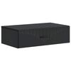 vidaXL Table d'appoint murale Noir 59 x 34,5 x 17 cm Bois d'ing&eacute;nierie