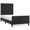 vidaXL Cadre de lit sans matelas noir 90x190 cm similicuir