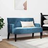 vidaXL Banc Chesterfield Bleu 112 x 65,5 x 75 cm Velours