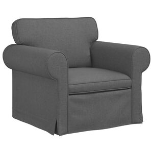 vidaXL Canap&eacute; Gris fonc&eacute; 95 x 82 x 80 cm tissu