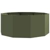 vidaXL Jardini&egrave;re Vert olive 90 x 90 x 35 cm Acier