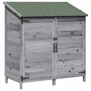 vidaXL Abri de jardin Gris 106,5 x 56 x 113,5 cm Bois de Sapin Massif
