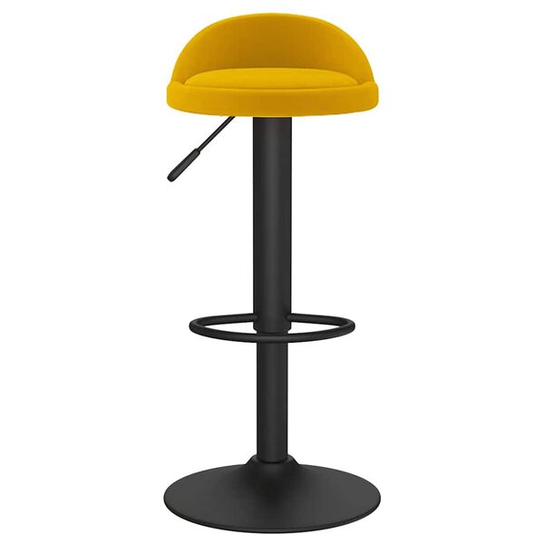 vidaXL Tabouret de bar jaune velours