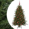 vidaXL Sapin de No&euml;l artificiel avec boules 120 cm 150 LED Blanc chaud