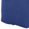 vidaXL Coussin de Dos Bleu police 200 x 24 x 50 cm Velours