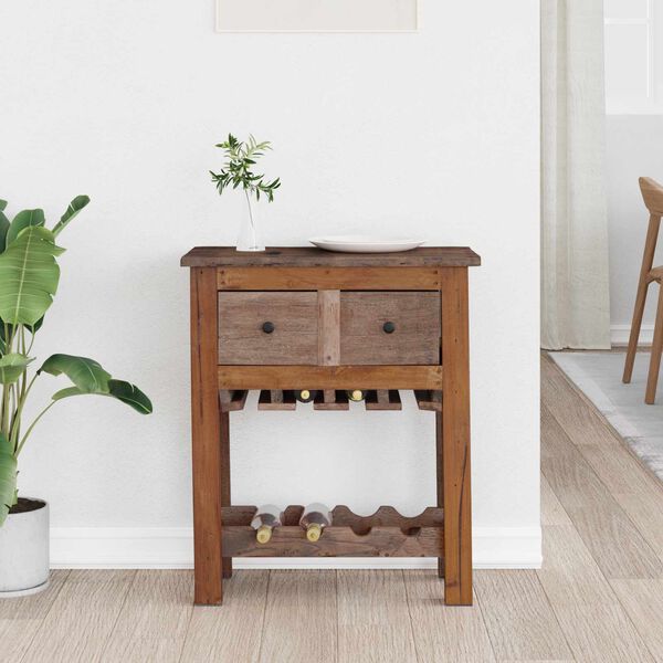 vidaXL Armoire Marron 60 x 30 x 70 cm Bois Recycl&eacute; Solide