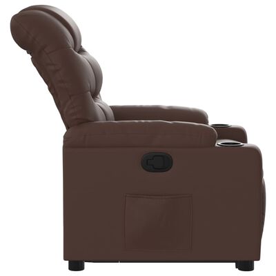 vidaXL Fauteuil inclinable marron similicuir