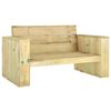 vidaXL Salon de jardin 3 pcs Bois massif de pin impr&eacute;gn&eacute;