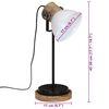 vidaXL Lampe de bureau 25 W blanc 17x17x50 cm E27