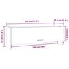 vidaXL Garde-robe Chêne fumé 100x32,5x35 cm Bois d'ingénierie