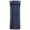 vidaXL Matelas de camping autogonflant avec oreiller 1 personne gris