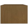 vidaXL Table basse marron miel 75x50x33,5 cm bois de pin massif